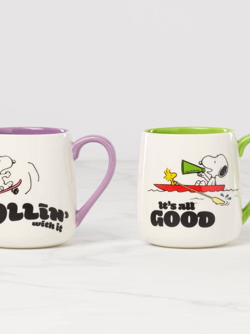 Peanuts Mugs - Set of 2 - Rollin'-All Good